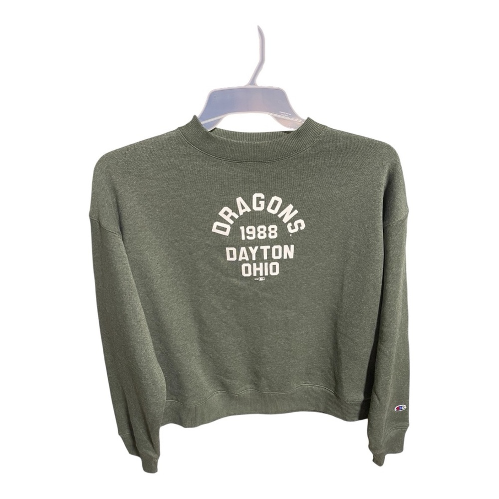 Champion Forest Green Women's Crew Neck Sweater